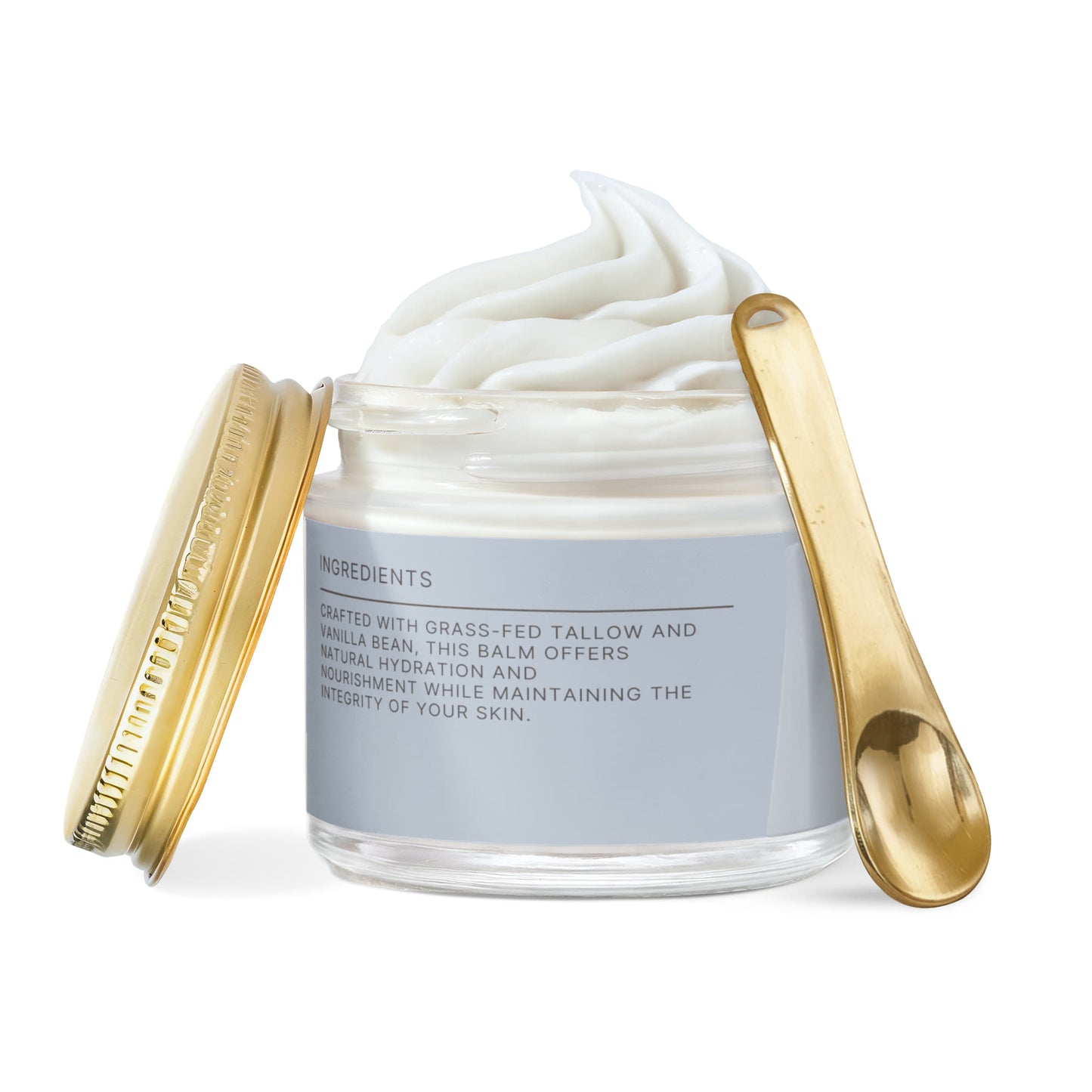 Whipped Grass-Fed Tallow Balm with Vanilla Bean